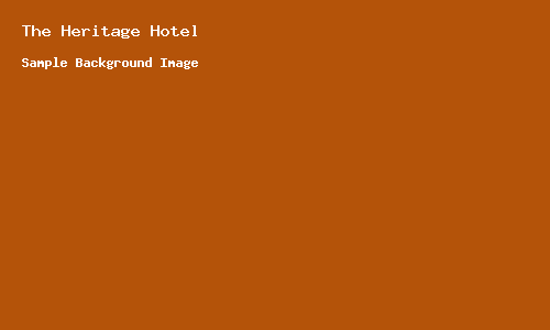 The Heritage Hotel banner